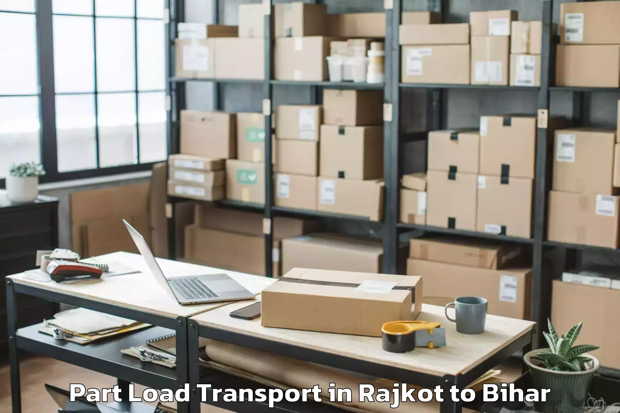 Quality Rajkot to Bhindas Part Load Transport